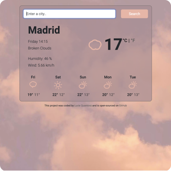 Weather App preview